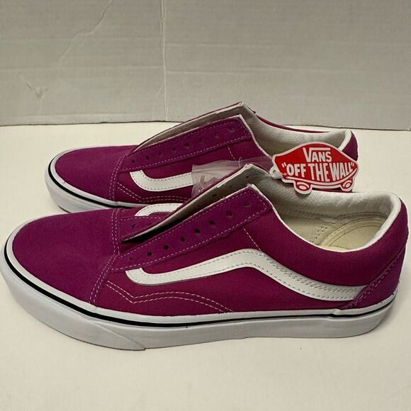 Vans Old Skool Skate Shoes Fuchsia Pink Purple Women’s size 9 NEW - Picture 7 of 16